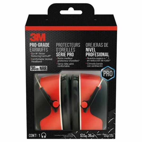3M Pro-Grade Over Head Earmuff, NRR 30dB