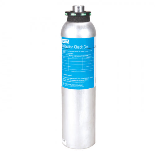Calibration Cylinder, Gas, 58 L, (CH4)-1.45%, (O2)-15%, (CO)-60 PPM, (NO2)-10 PPM