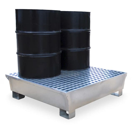 Ultra-Spill Pallet - Steel Model - 4-Drum (S4), 50 X 48 X 13, 68 gal containment capacity