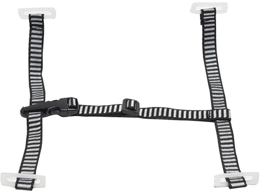Chinstrap, 4-Pt, 3/4" Polyester Webbing, Attaches To Suspension