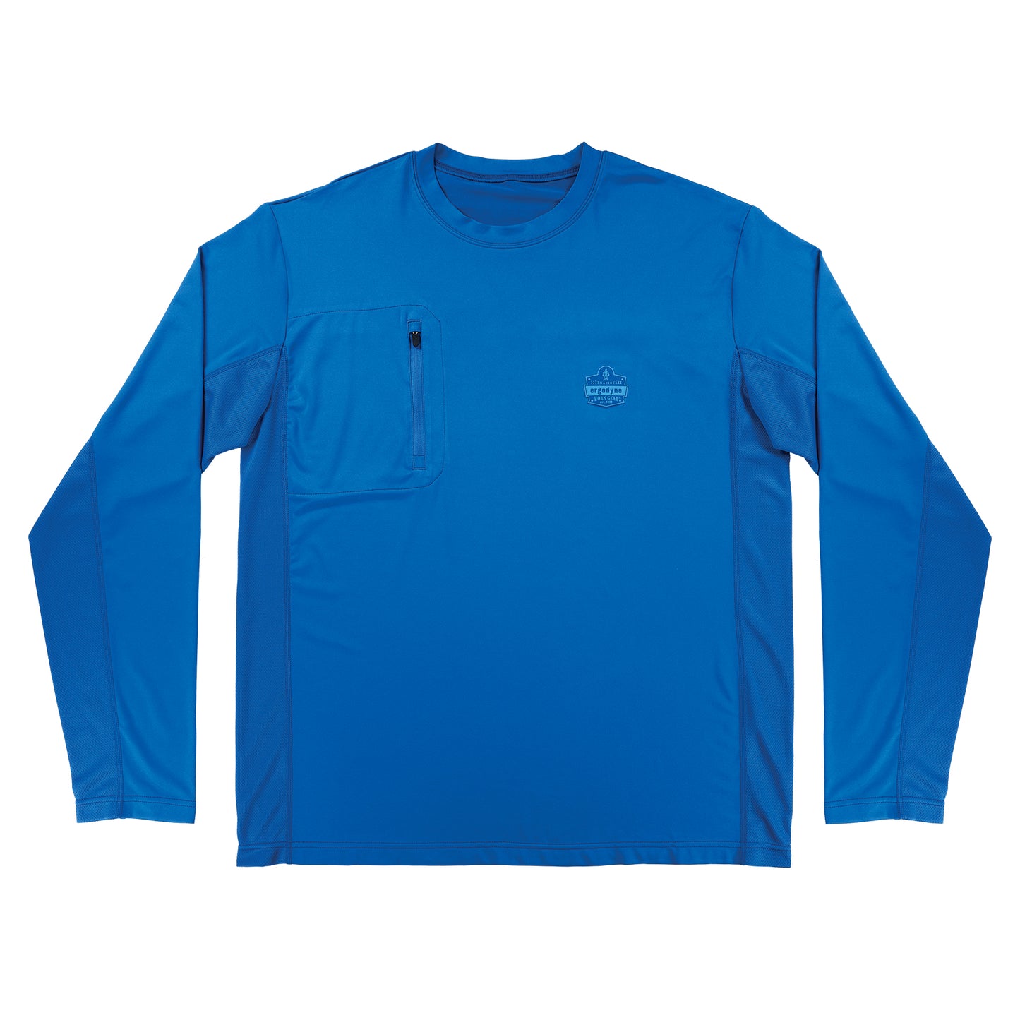 Chill-Its 6689 Cooling Long Sleeve Sun Shirt with UV Protection - Blue - Size Large