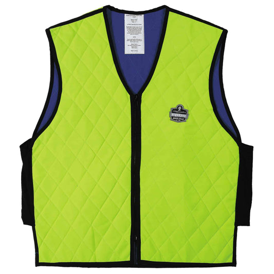 Large Chill-Its 6665 Evaporative Cooling Vest - Embedded Polymers, Zipper Closure