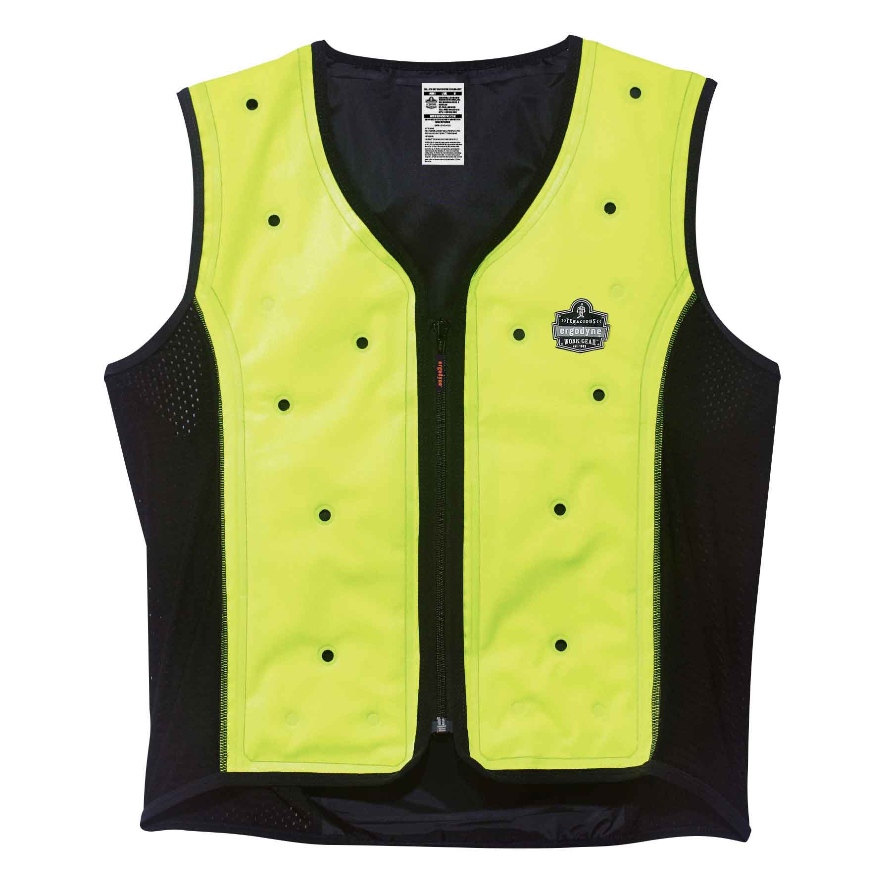 6685 Dry Evaporative Cooling Vest - Zipper - Large 40EA/CS