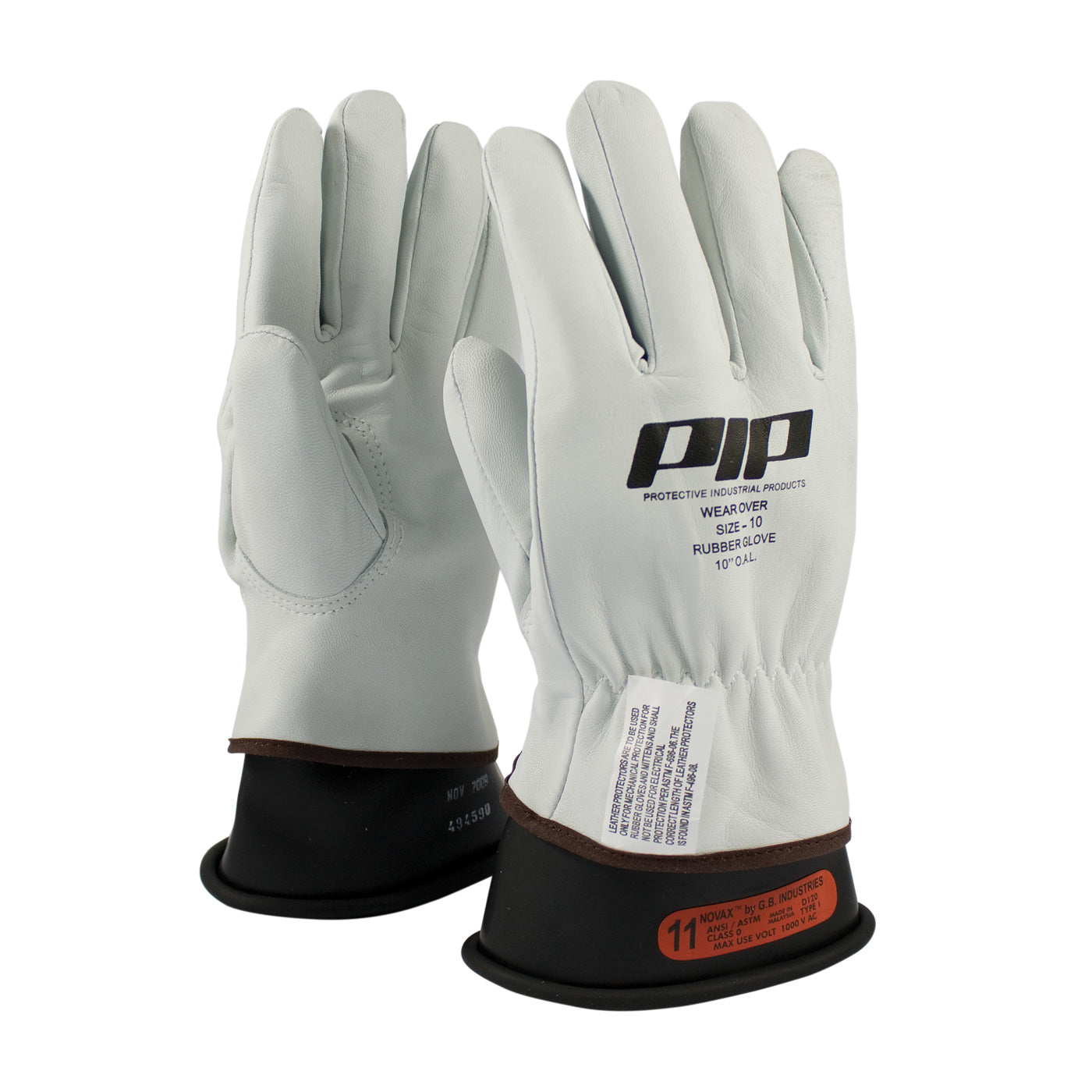 Leather Protector, Grain Goatskin, Class 00-0, 10 in, Keystone Thumb
