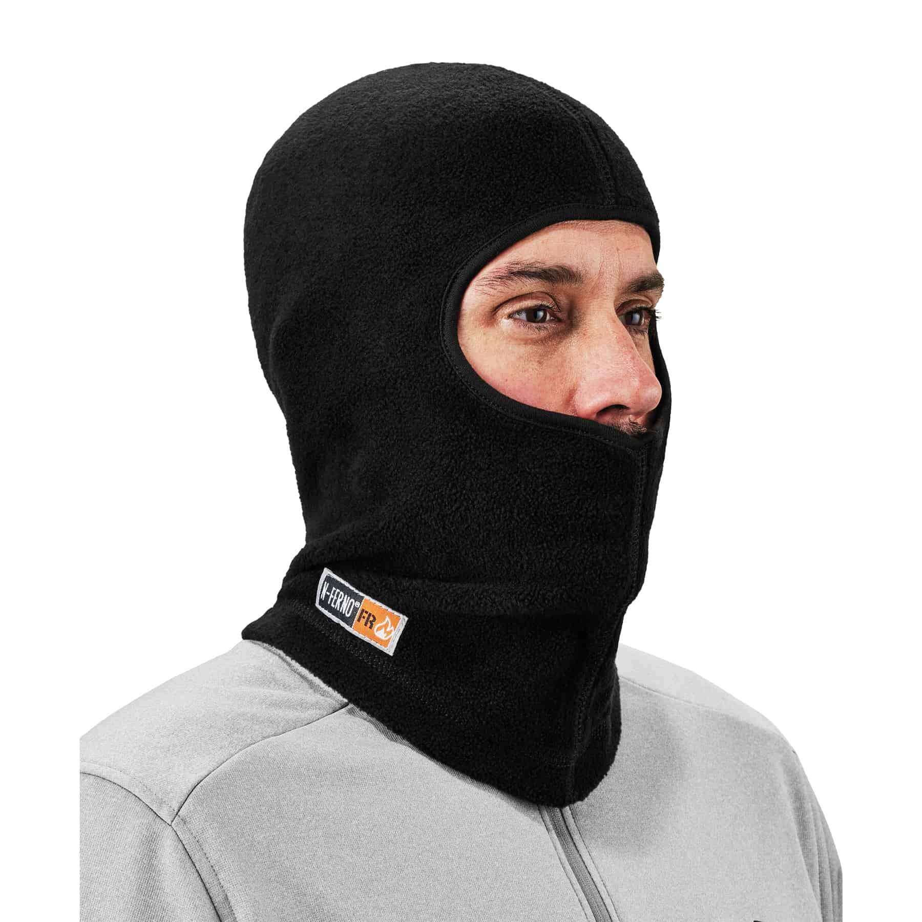 6828 FR Fleece Black Balaclava Face Mask - Modacrylic