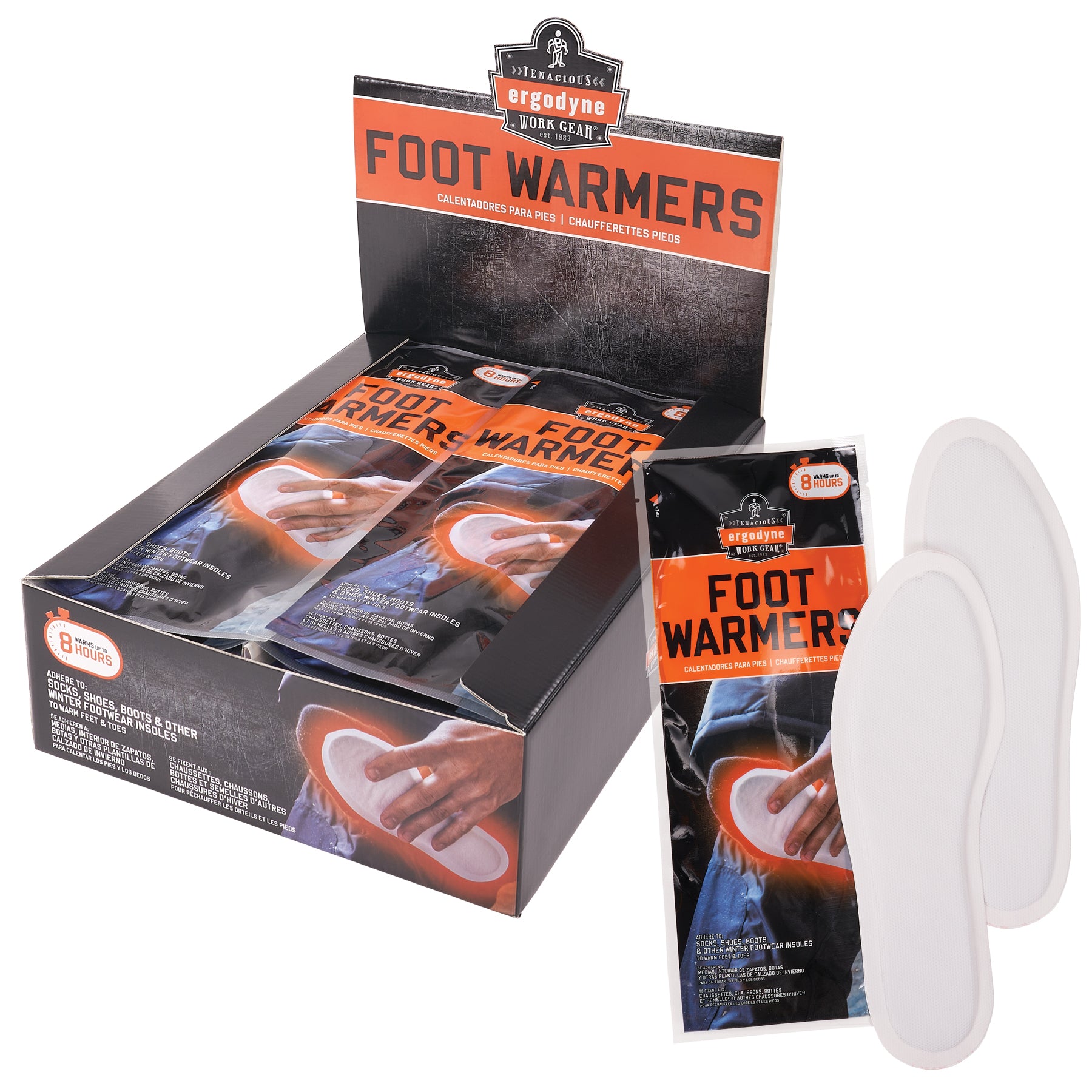 N-Ferno 6995 Insole Foot Warmers - Adhesive Back, Air Activated, 20PR/BX