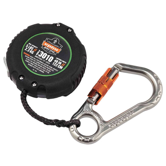 Squid 3010 Retractable Lanyard - Carabiner + Belt Clip - 5lbs  
50EA/1CS