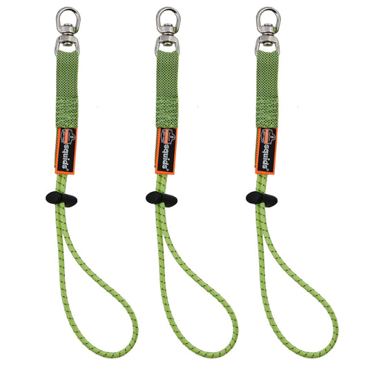Squids 3713 Elastic Tool Tether Attachment - Loop Tool Tails Swivel - 10lbs (3-pack) 120EA/CS