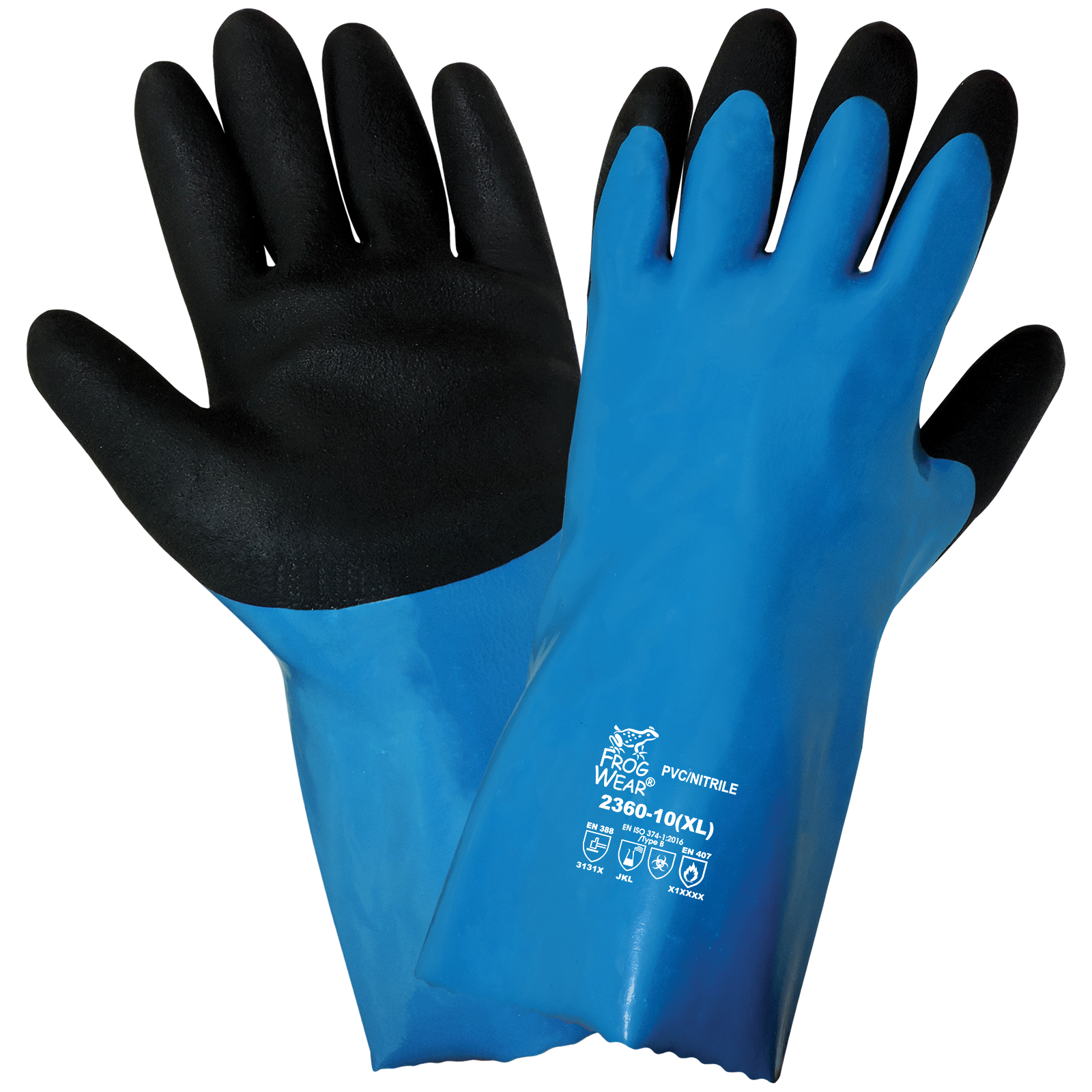 Premium Super Flexible Waterproof Chemical Handling Gloves - 6dz/cs