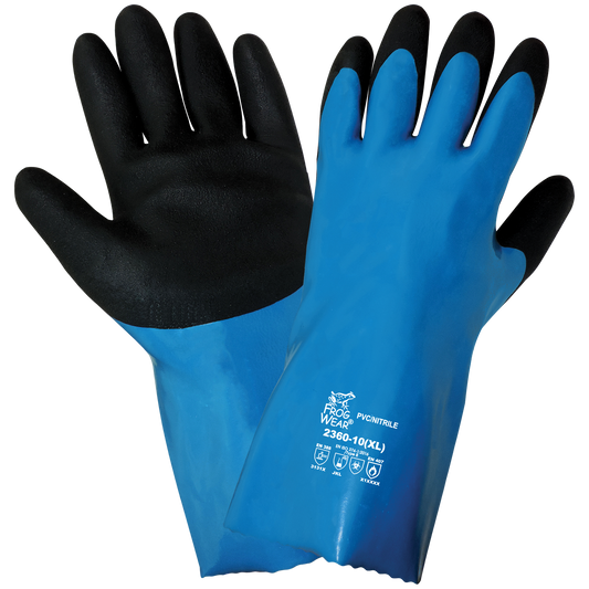 Premium Super Flexible Waterproof Chemical Handling Gloves - 6dz/cs