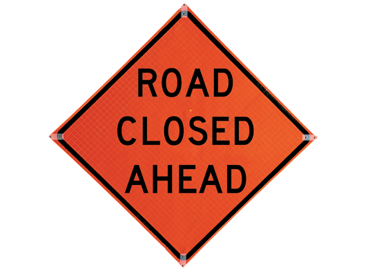 Sign, 36 x 36 Reflective PP HF Road Construction Ahead