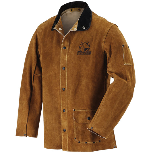 Side Split Cowhide Leather 30 Inch Welding Coat