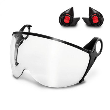 Clear AF Kask Zen Visor and Adapters, compatible with glasses, works with Zenith helmets