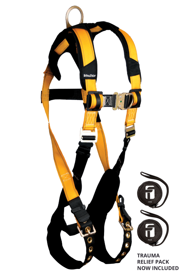 Journeyman Flex Climbing Non-belted FBH Large Steel 1D+FD TB Legs QC Chest, w/ Trauma Pack
