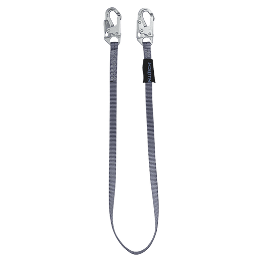 4' Web Restraint Lanyard, Fixed-length with Steel Snap Hooks