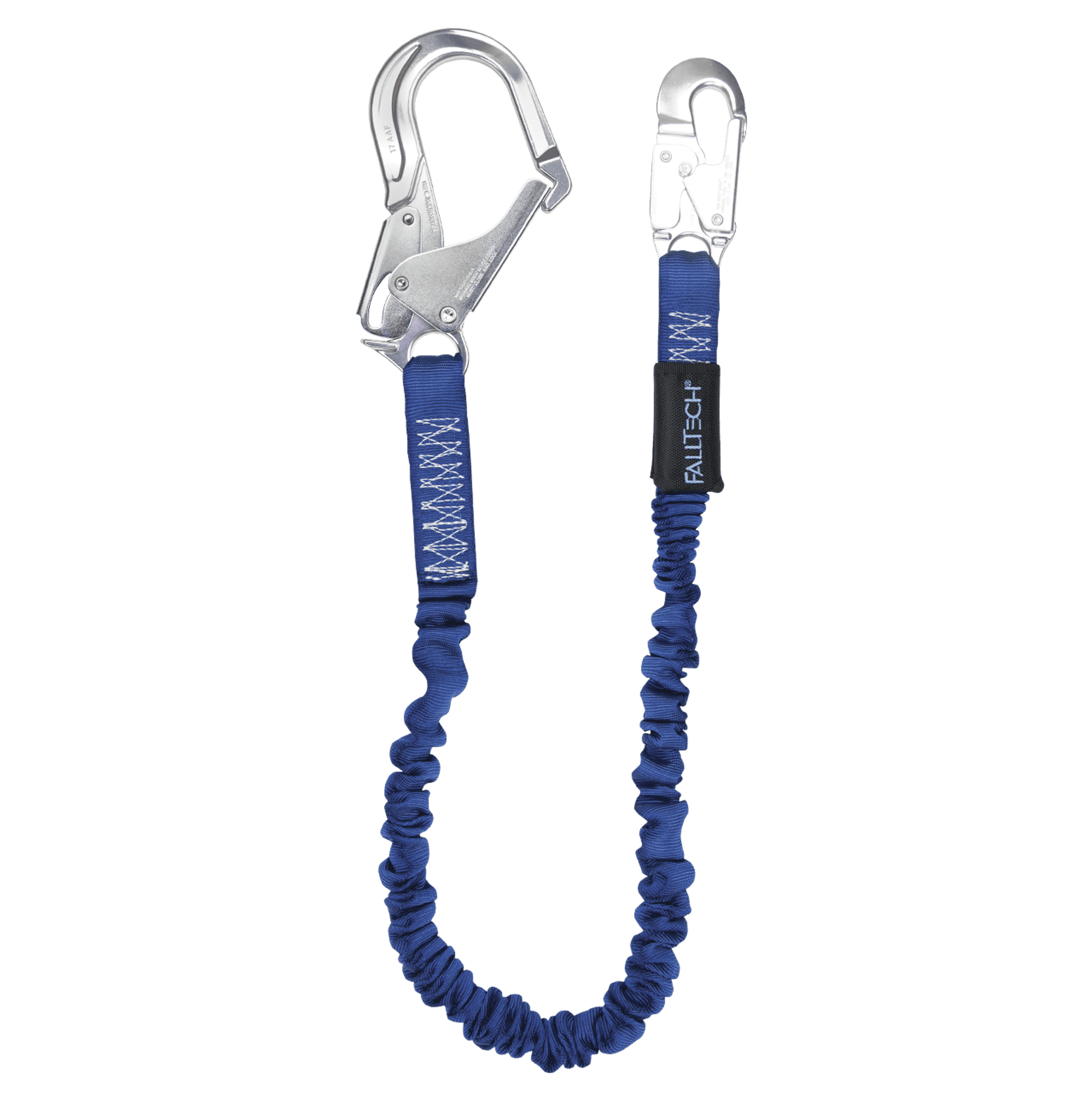 4½' to 6' ElasTech® Energy Absorbing Lanyard, Single-leg with Aluminum Connectors