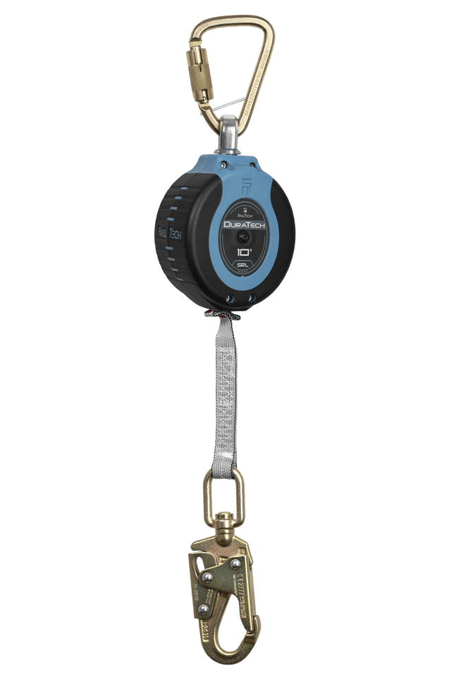 10' Web SRD Steel Carabiner + Steel Swivel Snap Hook DuraTech