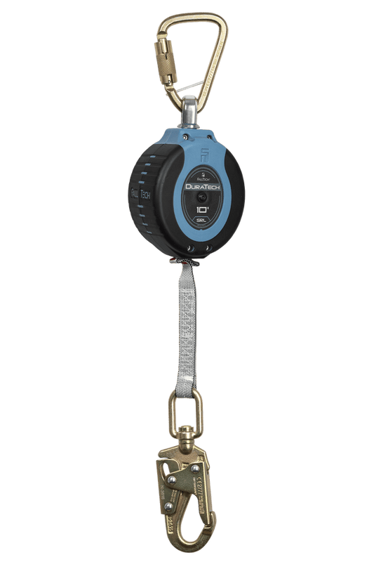 10' Web SRD Steel Carabiner + Steel Swivel Snap Hook DuraTech