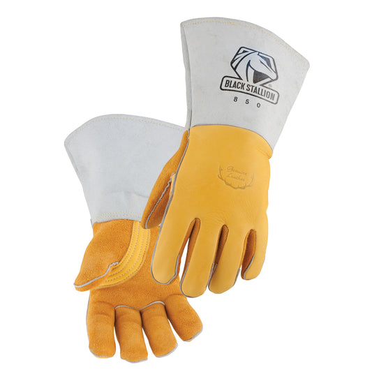 Elkskin Stick Glove with Nomex Lined Back