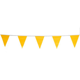 Cortina Safety Products 100' Yellow Vinyl Pennant Flag