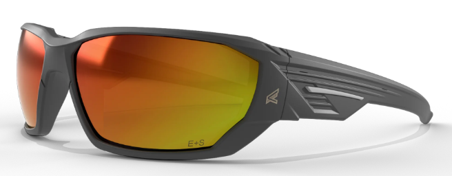 Dawson - Black Frame with Aqua Precision Red Mirror Lenses