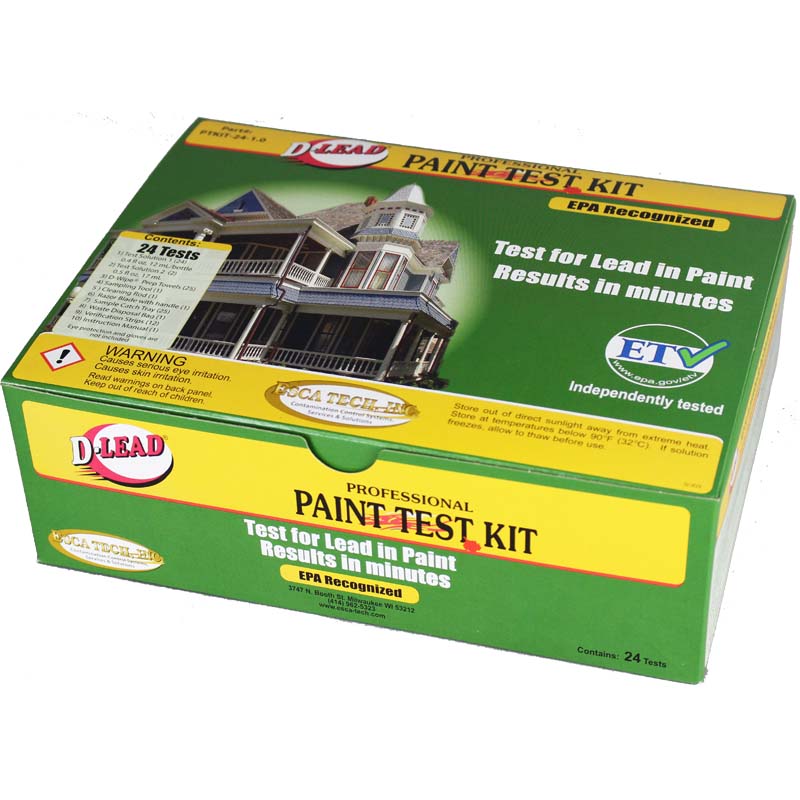 ESCA Tech, Inc D-Lead Lead Paint Test Kit, Drywall/Plastic, 24 Pc
