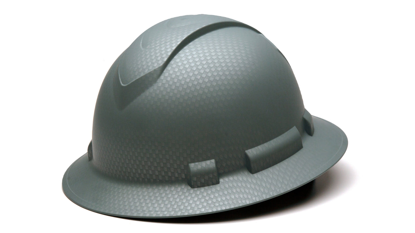 Ridgeline Full Brim, 4 pt Suspension, Silver Graphite, 12/cs