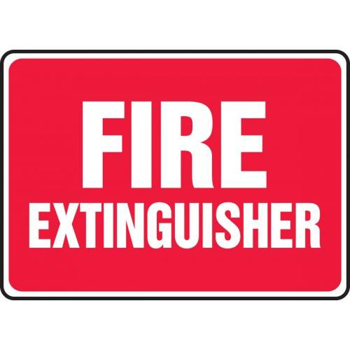 "Fire Extinguisher" Safety Sign