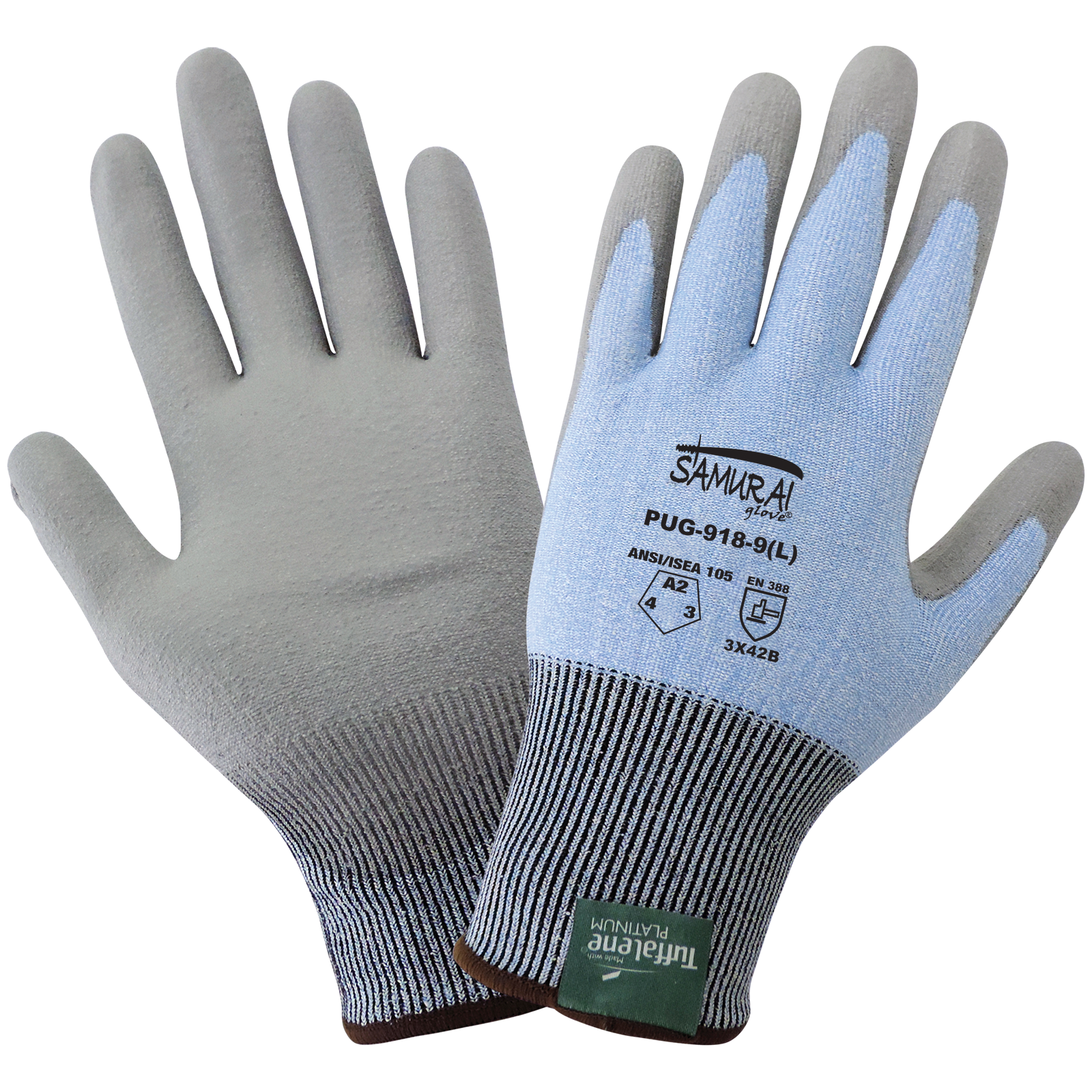 18 gauge tuffalene platinum, polyurethane coated, CUT A2, 6DZ/1CS