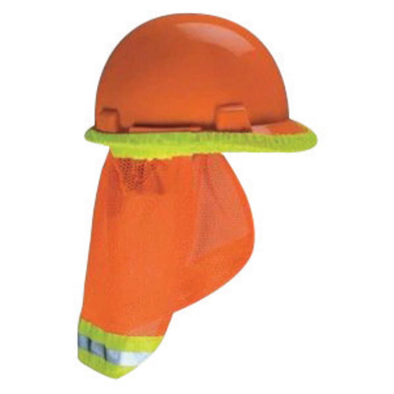SunShade Hard Hat Protector, single, breathable bright mesh, Orange
