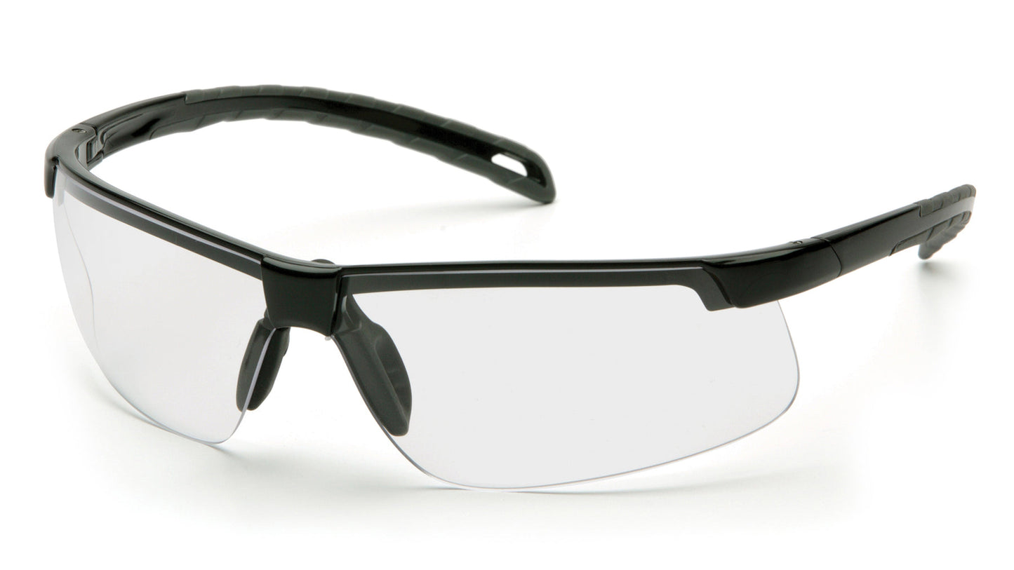 EVER-LITE clear H2MAX anti-fog lens, black frame, soft nose piece 12ea/1bx 300ea/1cs