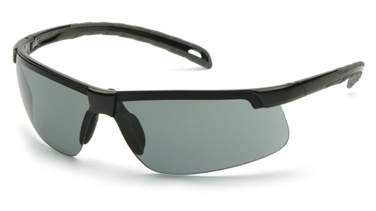 EVER-LITE gray H2MAX anti-fog lens with black frame, soft nose piece 12ea/1bx 300ea/1cs