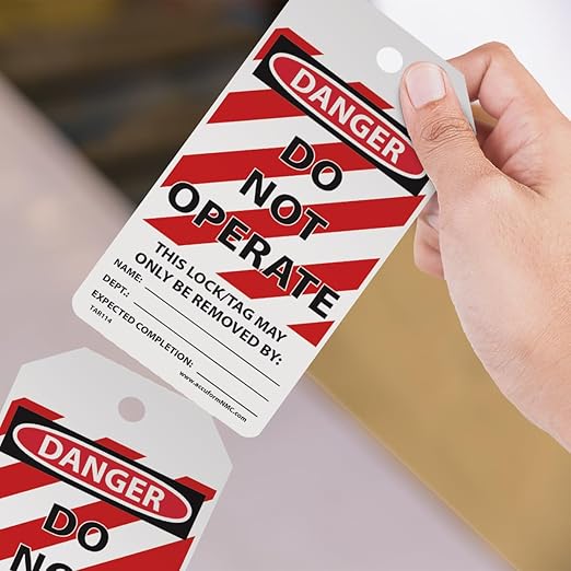 Danger Tags By-The-Roll: Do Not Operate 100 Tags per Roll