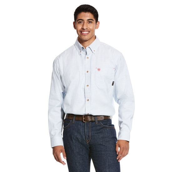 Men's FR Twill Durastretch Work Shirt - White