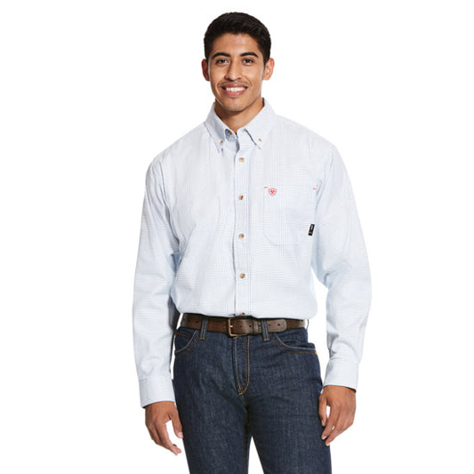 Men's FR Twill Durastretch Work Shirt - White