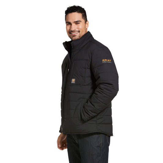 Men's Rebar Valliant Stretch Canvas Insulated Jacket, black