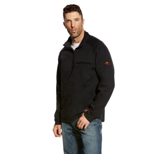 FR Rev 1/4 Zip Jacket, Black