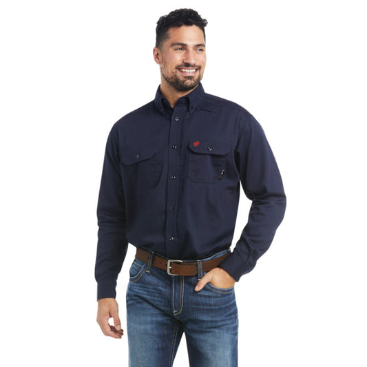 FR Solid Work Shirt - Navy