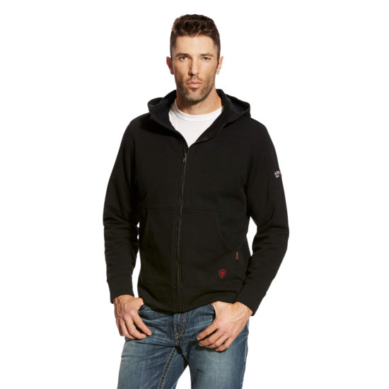 FR DuraStretch Full Zip Hoodie, black, CAT 2