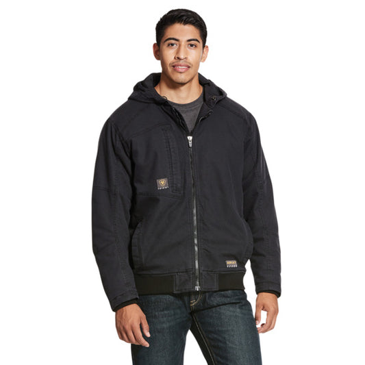 Rebar Washed DuraCanvas Insulated Jacket, Black