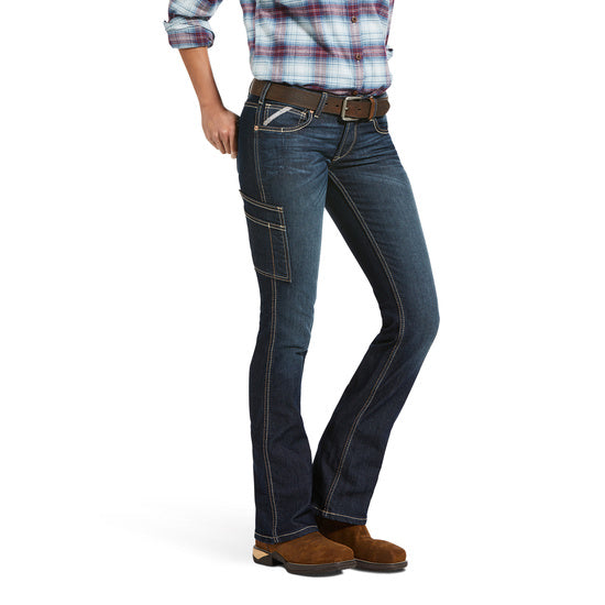 Women's Rebar Distressed Riveter Boot Cut Jean