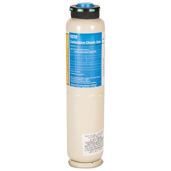 Calibration Cylinder, Gas, 116 L, (CH4)-1.45%, (O2)-15%, (CO)-60 PPM, (H2S)-20 PPM, (SO2)-10 PPM