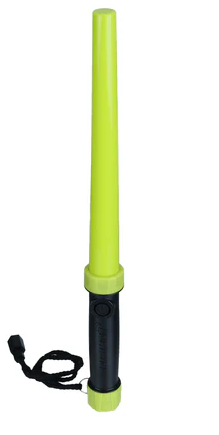 Traffic Wand with Black Handle, 3 AAA, Yellow Lens