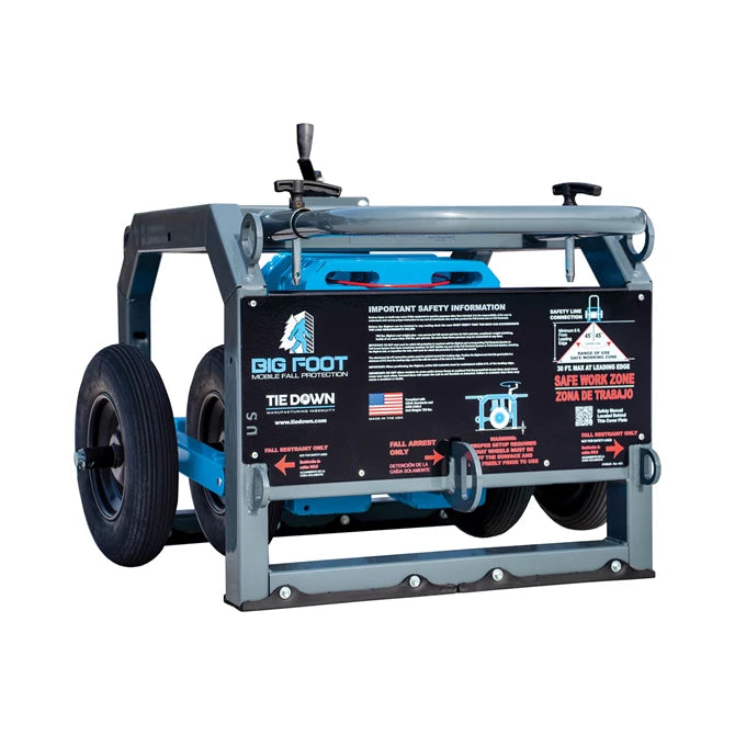Big Foot Mobile Fall Protection System, 3 Users: 1 Fall Arrest And 2 Fall Restraints, non-penetrating