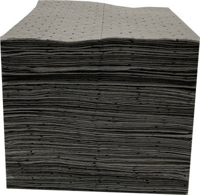 15"X18" Universal three-ply, gray sorbent pads, 100ct