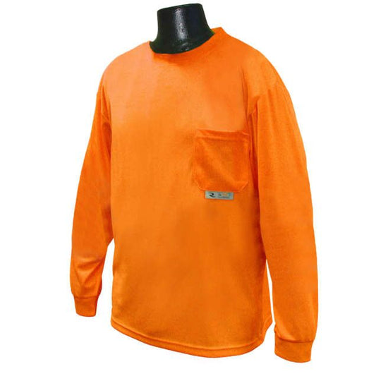 Radians ST21-N Non-Rated Long Sleeve T-shirt with Max-Dri, Orange