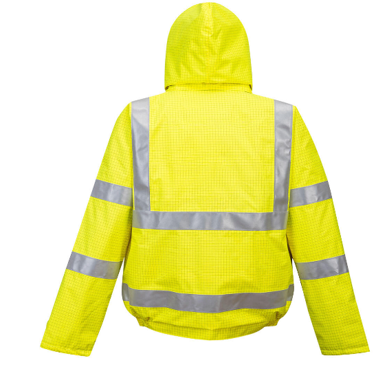 Portwest US773 - Bizflame Rain Hi-Vis Anti-static FR Bomber Jacket