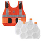 Premium FR Phase Change Cooling Vest - Packs--Orange--L/XL 

