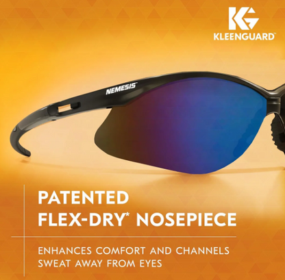 V30 Nemesis™ Safety Glasses, Blue Mirror,