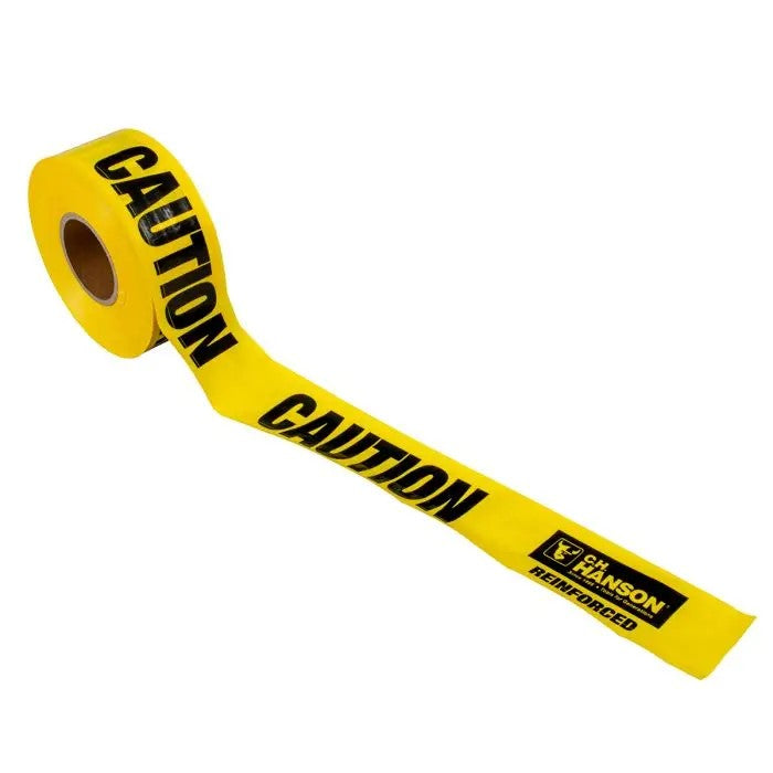 CAUTION Barricade Tape 500' x 3" x 5 Mil Reinforced